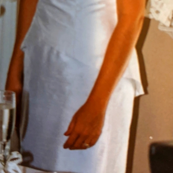 Silk Wedding Gown Alfred Angelo Peplum Sweetheart Neckline Detachable Train - Picture 13 of 17